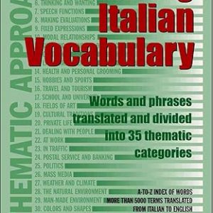 Mastering Italian Vocabulary: A Thematic Approach (Mastering Vocabulary Series) Paperback – January 1, 2001